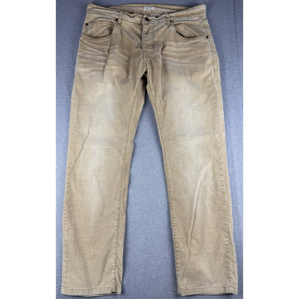 Jeremiah Vintage Collection Button Fly Khaki Jeans Men's 36 Straight Beige
